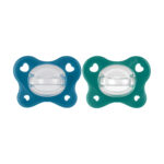 Chicco Πιπίλες Όλο Σιλικόνη PhysioForma Dual Soft Σιέλ Για 16-36 Μηνών 2τμχ