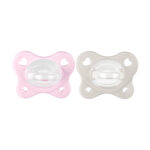 Chicco Πιπίλες Όλο Σιλικόνη PhysioForma Dual Soft Ροζ Για 2-6 Μηνών 2τμχ