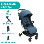 Chicco Καρότσι Μωρού TrolleyMe Calypso Blue για Παιδί έως 15kg - Image 2