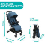 Chicco Καρότσι Μωρού TrolleyMe Calypso Blue για Παιδί έως 15kg - Image 3