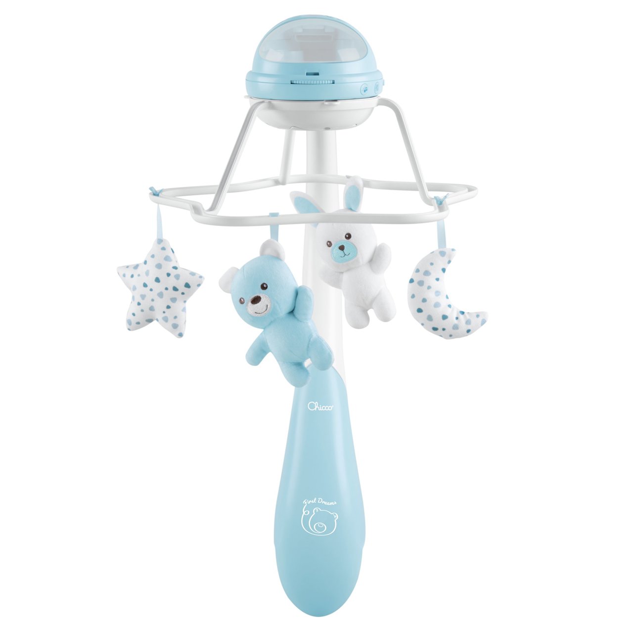 Y011104120_1-67becce4317b243ff007e926_1740565041 Chicco Βρεφικό Περιστρεφόμενο Κούνιας με Προβολέα 3 σε 1 Rainbow Σιελ Για 0+ - Image 1