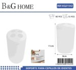 Θήκες οδοντόβουρτσας πλαστικές σε σετ 5Χ - White - 21542 - Image 2
