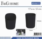 Θήκες οδοντόβουρτσας πλαστικές σε σετ 5Χ - Black - 21771 - Image 2