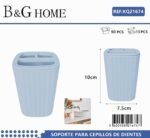 Θήκες οδοντόβουρτσας πλαστικές σε σετ 5Χ - Light Blue - 21674 - Image 2