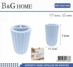 Θήκες οδοντόβουρτσας πλαστικές σε σετ 5Χ - Light Blue - 21668 - Image 2