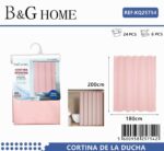 Κουρτίνα μπάνιου - Light Pink - 1.8x2m - 25754 - Image 2