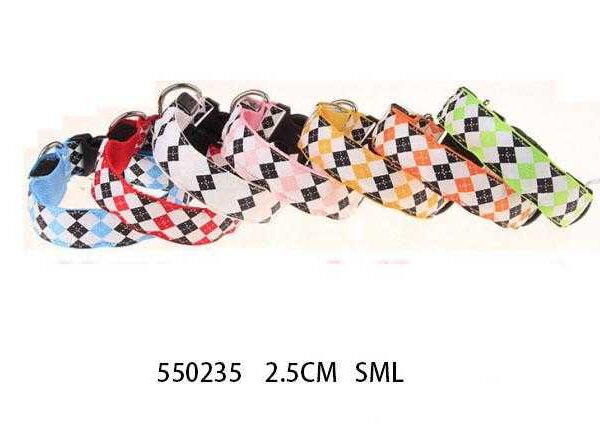 Φωτεινό περιλαίμιο - κολάρο σκύλου - 2.5cm - S/M/L - 12pcs - 550235