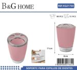Θήκες οδοντόβουρτσας πλαστικές σε σετ 5Χ - Pink - 21764 - Image 2
