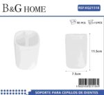 Θήκες οδοντόβουρτσας πλαστικές σε σετ 5Χ - White - 21518 - Image 2