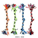 Παιχνίδι σκύλου σχοινί με κόμπους - 45cm - 12pcs - 550512 - Image 2