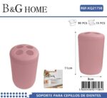 Θήκες οδοντόβουρτσας πλαστικές σε σετ 5Χ - Pink - 21758 - Image 2