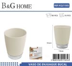 Θήκες οδοντόβουρτσας πλαστικές σε σετ 5Χ - Beige - 21585 - Image 2