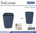 Θήκες οδοντόβουρτσας πλαστικές σε σετ 5Χ - Blue - 21710 - Image 2