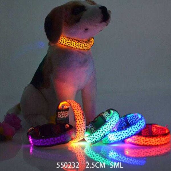 Επαναφορτιζόμενο φωτεινό περιλαίμιο - κολάρο σκύλου - Large - 46cm - 550232