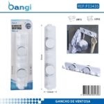 Επιτοίχια κρεμάστρα μπάνιου με βεντούζες - 03435 - Image 2