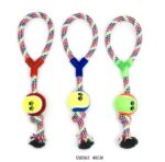 Παιχνίδι σκύλου σχοινί με μπάλα - 40cm - 12pcs - 550565 - Image 2