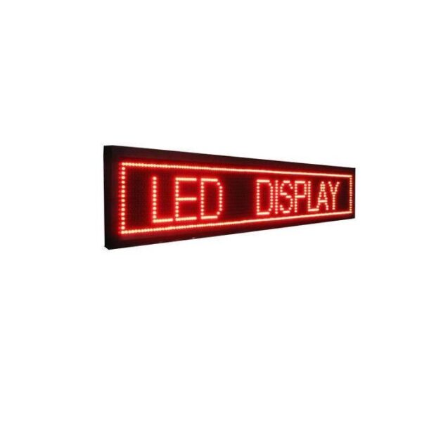 Πινακίδα LED - Μονής όψης - Κόκκινη - 103cm×23cm - IP67