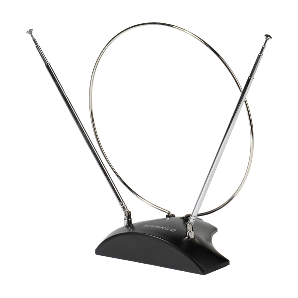 VIVANCO INDOOR ANTENNA RING DESIGN black