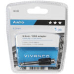 VIVANCO AUDIO ADAPTER 6.5mm JACK TO RCA black - Image 2