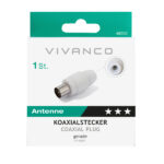 VIVANCO COAX PLUG white - Image 2
