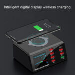 POWER STATION 8 PORT USB + QC3 + WIRELESS with LCD, 100W - Image 4