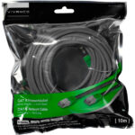 VIVANCO CAT6 UTP NETWORK ETHERNET CABLE RJ45 10m green black - Image 2