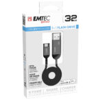 EMTEC EXTERNAL MEMORY ADAPTER MOBILE & GO 32GB USB to MICRO USB T750 - Image 2