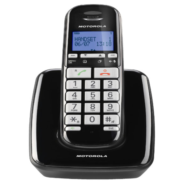 ΑΣΥΡΜΑΤΟ ΤΗΛΕΦΩΝΟ MOTOROLA S3001 black ΜΕ ΜΕΓΑΛΑ ΠΛΗΚΤΡΑ  ΜΕ ΑΝΟΙΚΤΗ ΑΚΡΟΑΣΗ