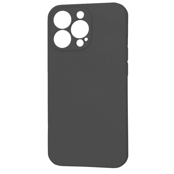 SILICONE BACK BOX IPHONE 16 PRO MAX black backcover