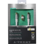 VIVANCO ANTENNA CABLE 5m COAX PLUG-SOCKET 110 dB HQ GOLD PLATED white - Image 2