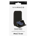 VIVANCO CASUAL WALLET BOOK CASE IPHONE 12 MINI 5.4' black - Image 2