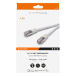 VIVANCO CAT6 UTP NETWORK ETHERNET CABLE RJ45 7.5m white - Image 2