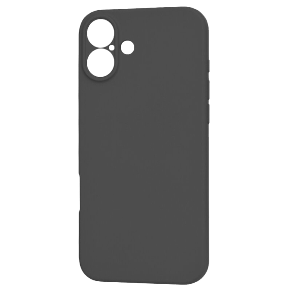 SILICONE BACK BOX IPHONE 16 black backcover