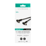 VIVANCO ANTENNA CABLE ANGLE CONNECTORS 90dB 3m black - Image 2
