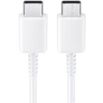 ORIGINAL SAMSUNG DATA CABLE TYPE C TO TYPE C 1m white - Image 2