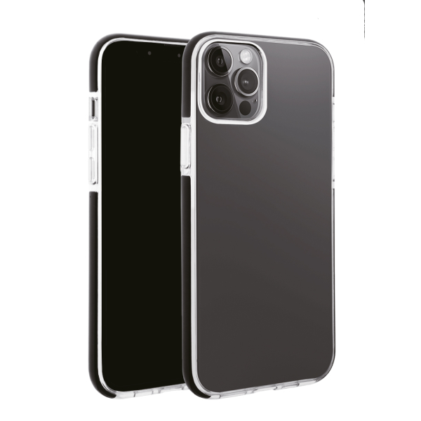 VIVANCO ROCK SOLID CASE IPHONE 13 PRO MAX black transparent backcover