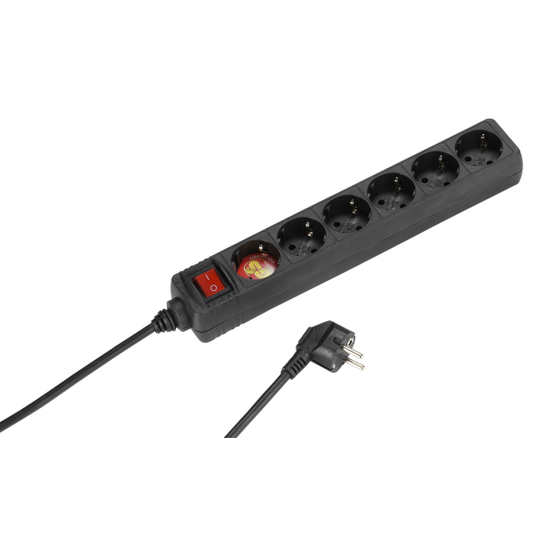 VIVANCO 6WAY ΠΟΛΥΠΡΙΖΟ SWITCH 1.4m black