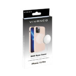 VIVANCO MAG HYPE COVER IPHONE 13 PRO pink sand backcover - Image 2