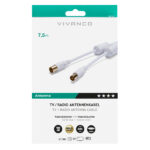 VIVANCO ANTENNA CABLE 100dB FERRITE 7.5m white - Image 2