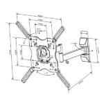 VIVANCO ΒΑΣΗ TV ΠΛΗΡΟΥΣ ΚΙΝΗΣΗΣ VESA 400 ΕΩΣ 55 inch - Image 4