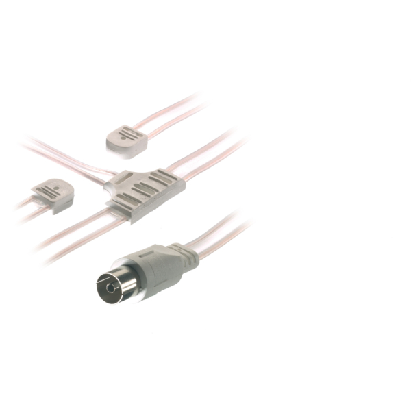 VIVANCO FM ANTENNA 75ohm 0.5m COAX SOCKET