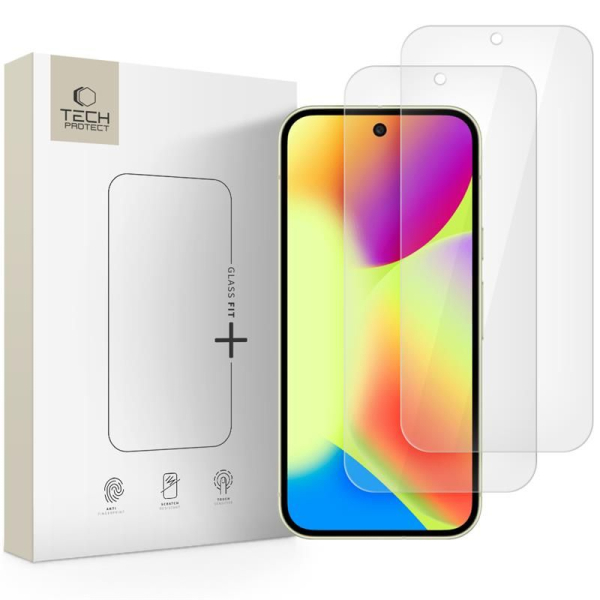 TECH-PROTECT GLASS FIT+ GOOGLE PIXEL 9 / 9 PRO / 10 / 10 PRO clear (2PACK)