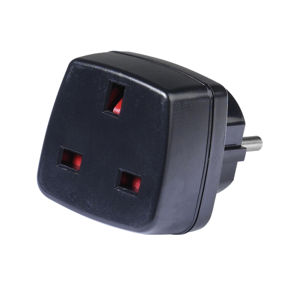 VIVANCO TRAVEL ADAPTER UK TO SCHUKO plug