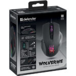 DEFENDER GM-700L WOLVERINE GAMING WIRED OPTICAL MOUSE RGB 7D 12800dpi - Image 2