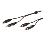 VIVANCO AUDIO CONNECTION CABLE 2x RCA to 2x RCA 5m black