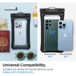SPIGEN UNIVERSAL A610 FLOAT WATERPROOF CASE 2 PACK Black - Image 3