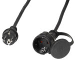 VIVANCO SCHUKO EXTENSION OUTDOOR 1.5mm 3M black