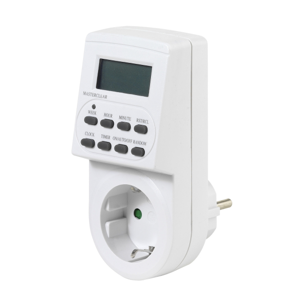 VIVANCO DIGITAL TIMER SOCKET white