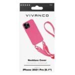 VIVANCO NECKLACE COVER IPHONE 13 PRO pink backcover - Image 2