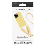 VIVANCO NECKLACE COVER IPHONE 13 PRO yellow backcover - Image 2